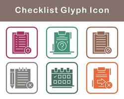 Checklist Vector Icon Set