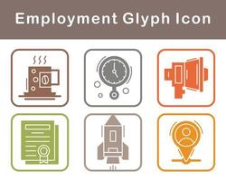 Employment Vector Icon Set