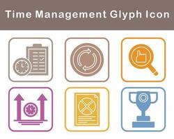 Time Management Vector Icon Set