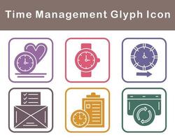 Time Management Vector Icon Set