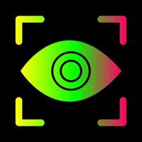 icono de vector de exploración ocular