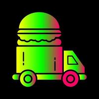 Fast Food Truck Vector Icon