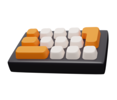 teclado 3d hacer icono png