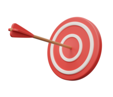 target arrow 3d render png