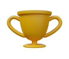 trophy cup 3d icon png