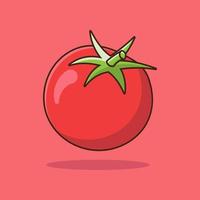 gratis vector tomate vegetal dibujos animados vector icono ilustración vegetal icono concepto aislado