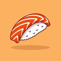 Free vector sushi food cartoon vector icon illustration food icon concept isolated