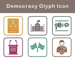 Democracy Vector Icon Set