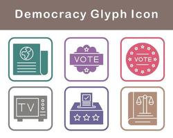 Democracy Vector Icon Set