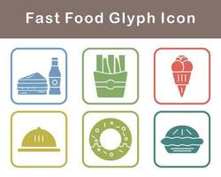 Fast Food Vector Icon Set