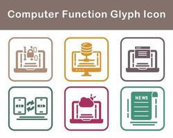 Computer Function Vector Icon Set