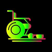 Wheel Chair Unique Vector Icon