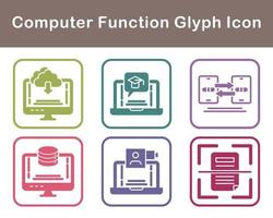 Computer Function Vector Icon Set