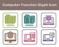 Computer Function Vector Icon Set