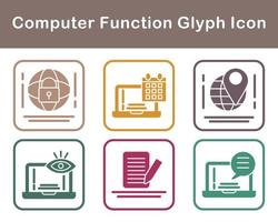 Computer Function Vector Icon Set