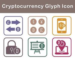 Bitcoin And Cryptocurrency Vector Icon Set