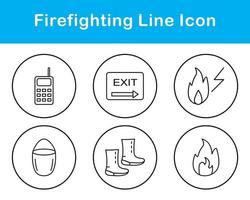 Firefighting Vector Icon Set