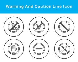 Warning And Caution Vector Icon Set