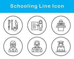 Schooling Vector Icon Set