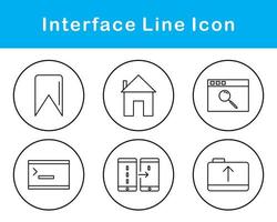 interfaz vector icono conjunto