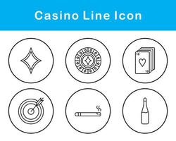 casino vector icono conjunto