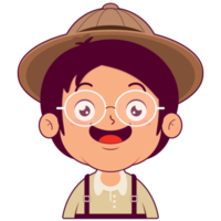 boy happy face cartoon cute png