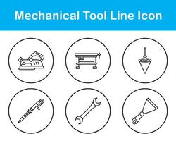 Mechanical Tool Vector Icon Set