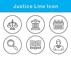 Justice Vector Icon Set