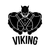 Viking Vector Illustration, Massive Muscle Flex
