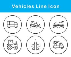 Vehicles Vector Icon Set