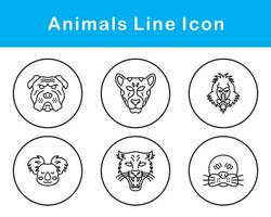 animales vector icono conjunto