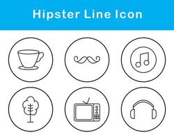 Hipster Vector Icon Set