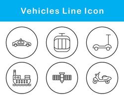 Vehicles Vector Icon Set