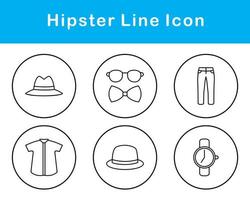 Hipster Vector Icon Set