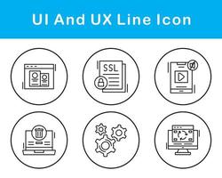 UI And UX Vector Icon Set