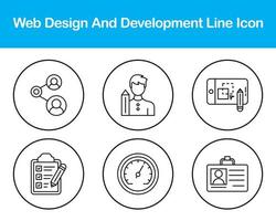 Web Design And Development Vector Icon Set