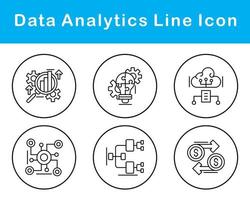 Data Analytics Vector Icon Set