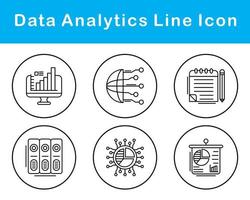 Data Analytics Vector Icon Set