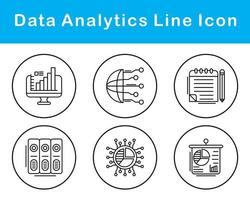 Data Analytics Vector Icon Set