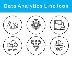 Data Analytics Vector Icon Set