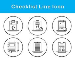 Lista de Verificación vector icono conjunto