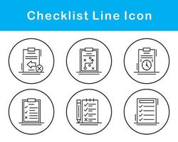 Lista de Verificación vector icono conjunto