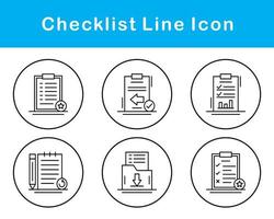 Lista de Verificación vector icono conjunto