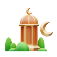 3d render Ramadã lanterna ícone ilustração, adequado para Ramadã temas, bandeira Ramadã temas, rede, aplicativo etc png