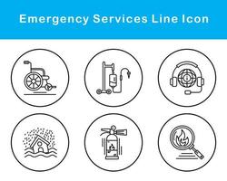 Emergency Services Vector Icon Set