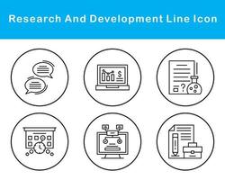 Research And Development Vector Icon Set