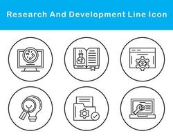 Research And Development Vector Icon Set