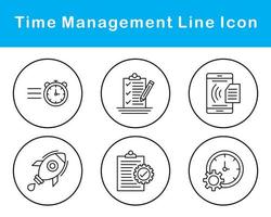 Time Management Vector Icon Set