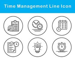 Time Management Vector Icon Set