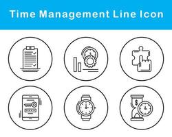 Time Management Vector Icon Set